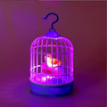 Lovely Talking Bird Cage for Kids with Light and Music Voice Controlled