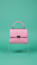 Mini handbag in viral pink